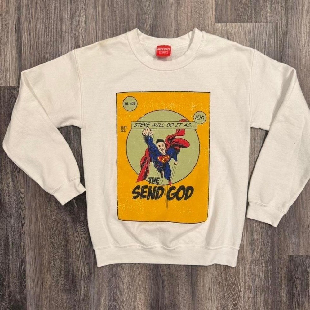 Steve-Will-Do-It Nelk Boys Full Send Crew Neck Sweatshirt Small‎
